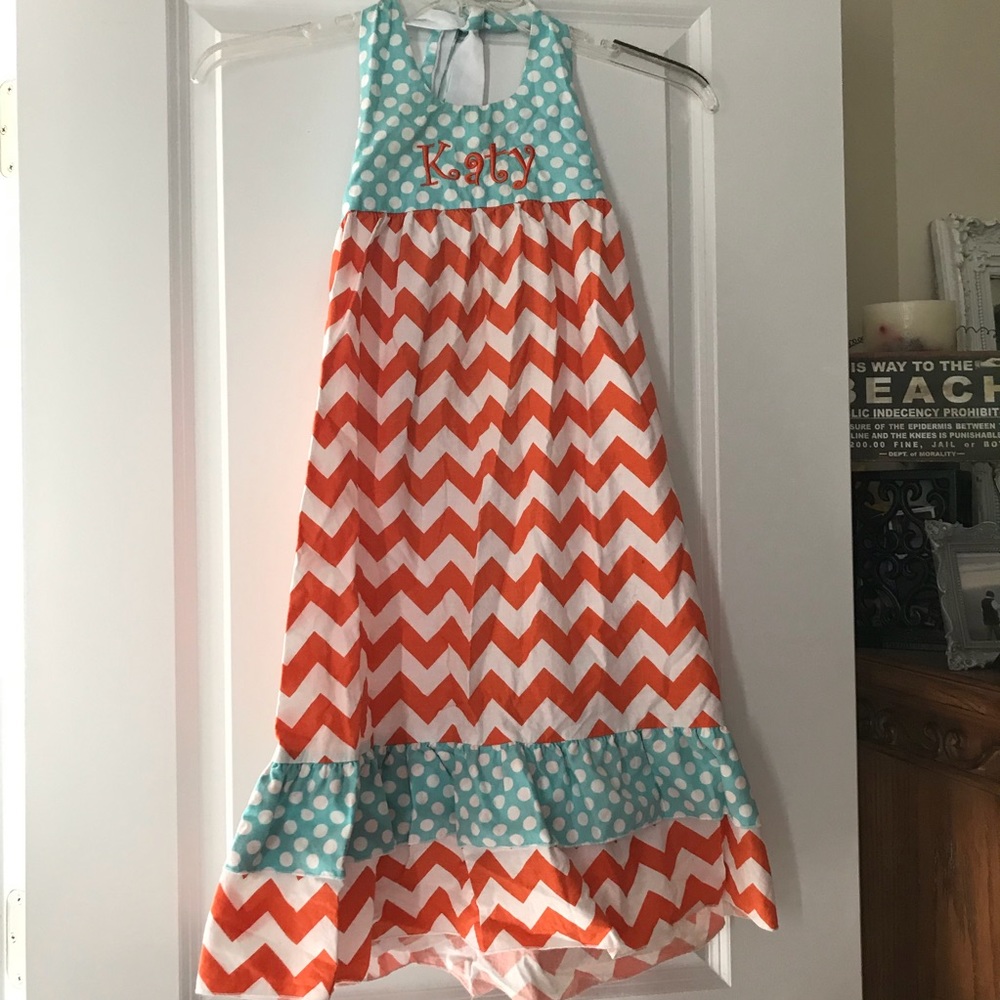 Never worn girls size 6 LWD sundress- KATY